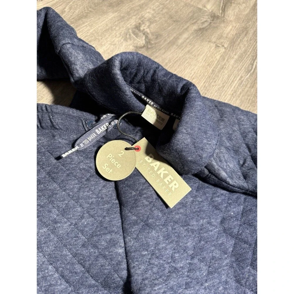 BAKER by TED BAKER‎ Boy Blue Sweatshirt Sweatpants  2 Piece Set Outfit 24 MO NWT